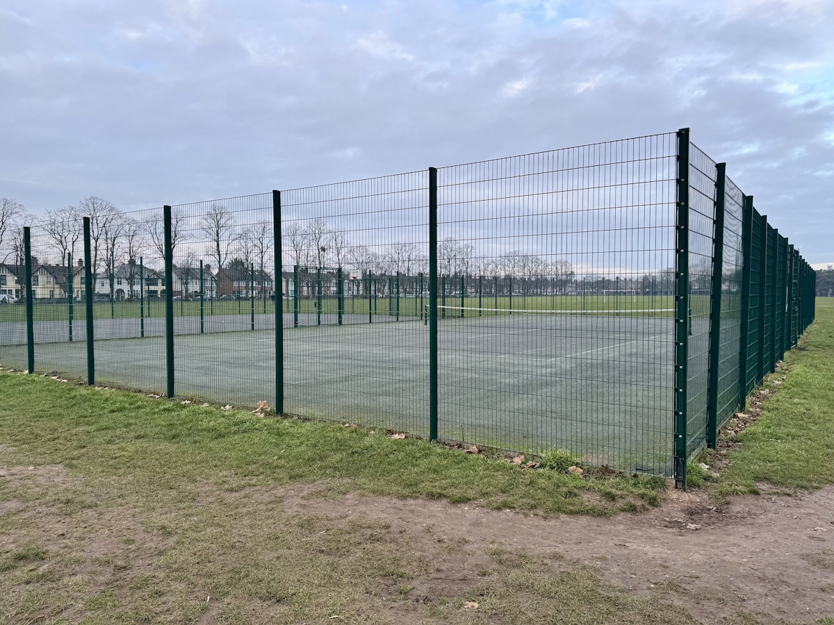 Tennis and basketball courts at Murray Road Recreation Ground in Ipswich